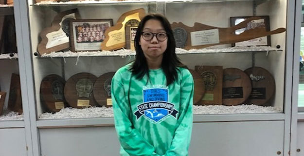 W.T. Clarke High School sophomore April Chun