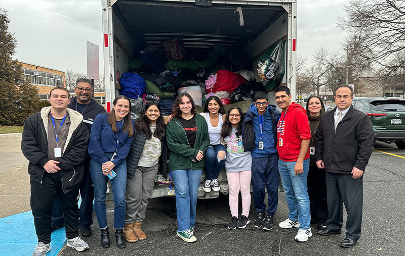 East Meadow High School collects donations to aid earthquake victims