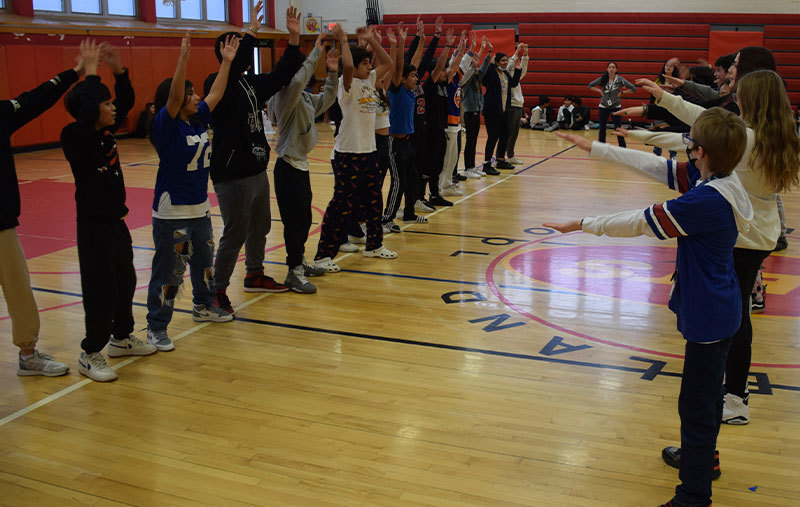 Mixing it up at Woodland Middle School in East Meadow Woodland Middle