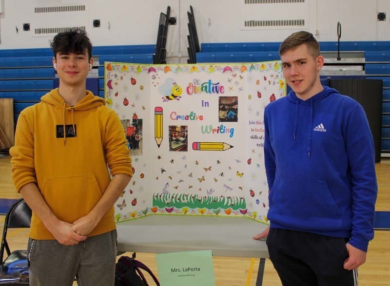  East Meadow High School held its first electives fair for students in grades 9-11. 