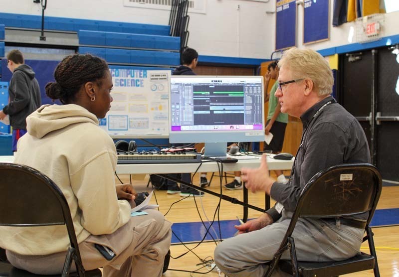  East Meadow High School held its first electives fair for students in grades 9-11. 