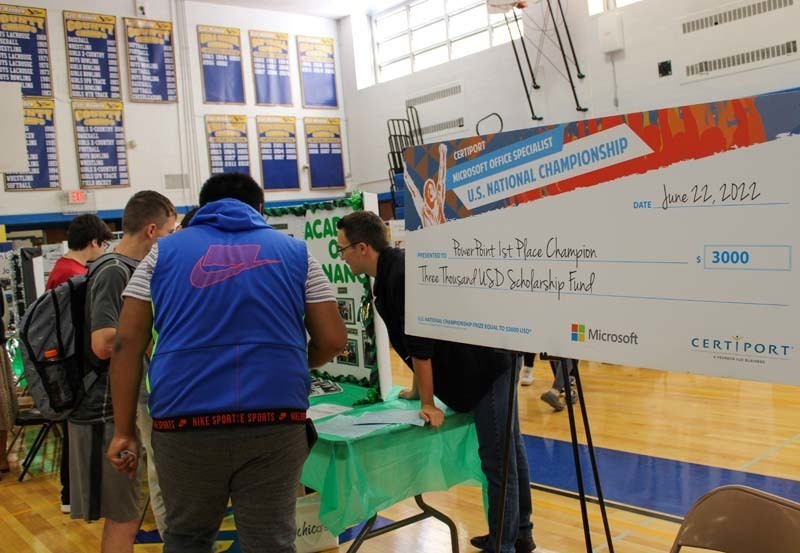  East Meadow High School held its first electives fair for students in grades 9-11. 