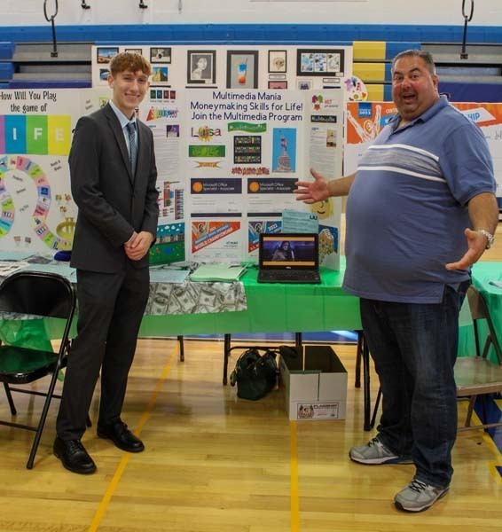  East Meadow High School held its first electives fair for students in grades 9-11. 