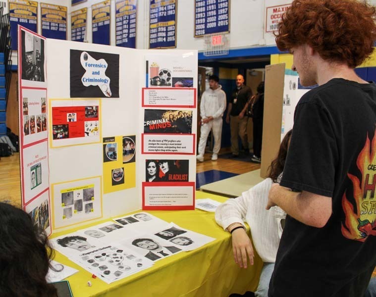  East Meadow High School held its first electives fair for students in grades 9-11. 