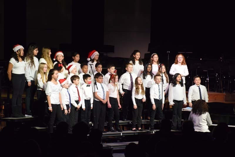 Musicians perform in the auditorium