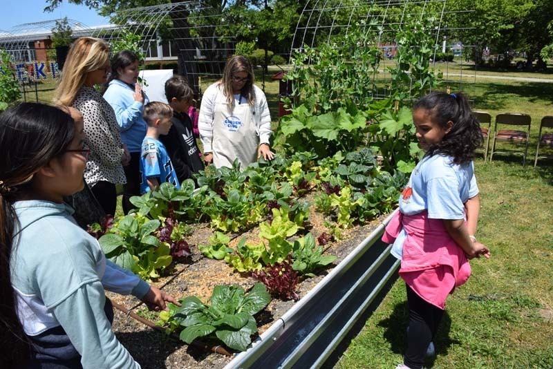 Students with Garden