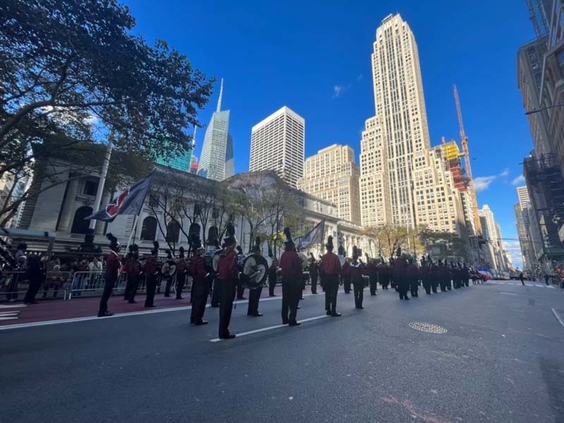 W.T. Clarke High School Rams perform at the NYC Veterans Day Parade 