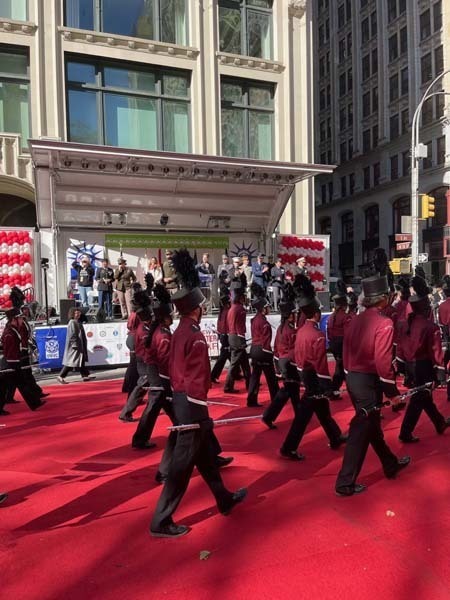 W.T. Clarke High School Rams perform at the NYC Veterans Day Parade 